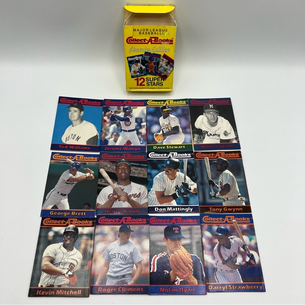 VTG 1990 Collect-A-Books MLB Premier Edition‎ Box #2 –12 Superstars MLB
